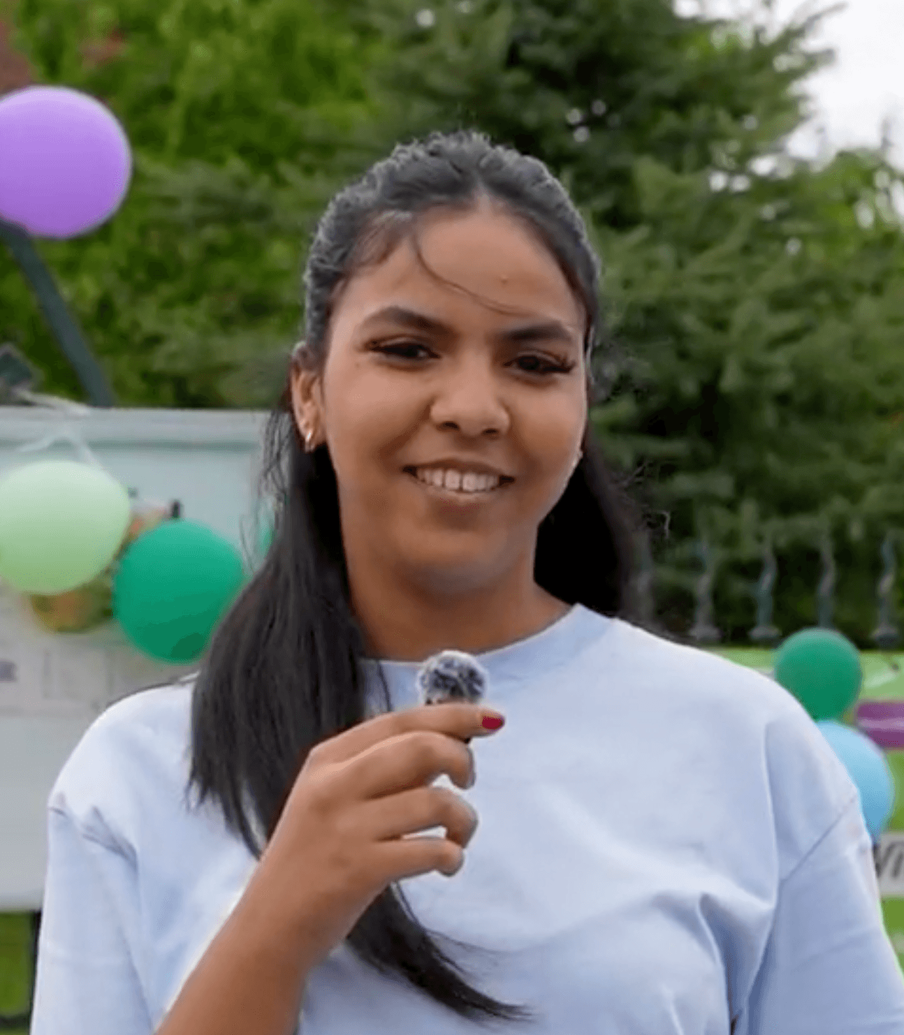 Portrait d'une étudiante accompagnée par Leipzig Connect